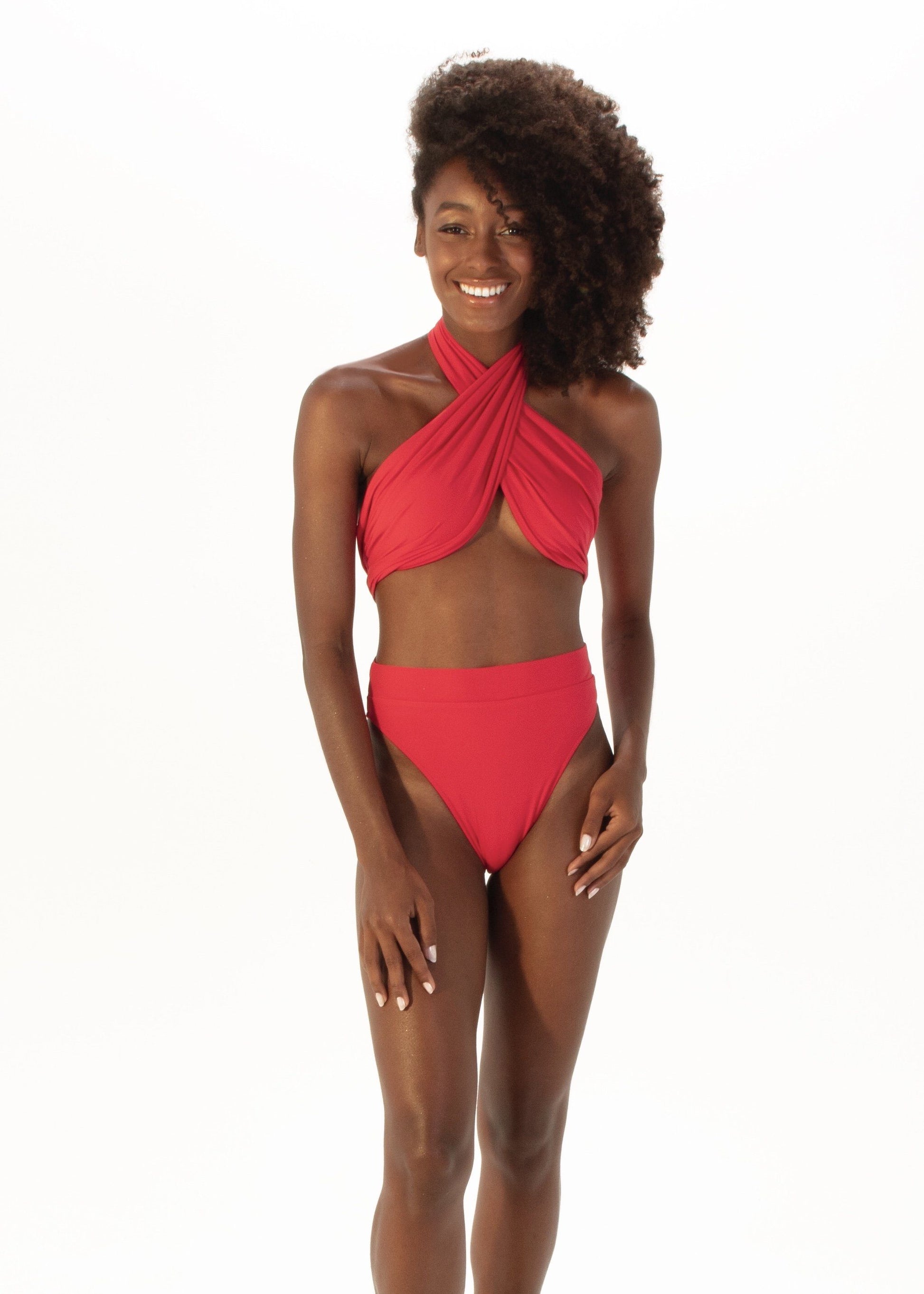 Top Isa Red bikini V I Z Z U O Beachwear 